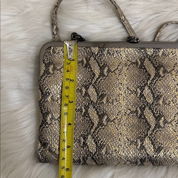 HOBO Leanne Snake Embossed Crossbody Bag Glam Leather - Picture 15 of 15